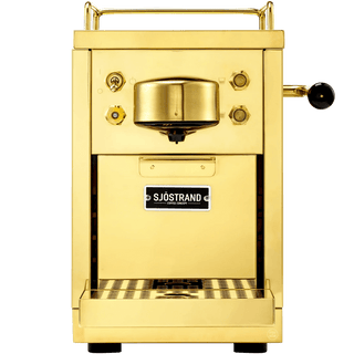 SJOSTRAND ESPRESSO COFFEE CAPSULE MACHINE BRASS - DYKE & DEAN