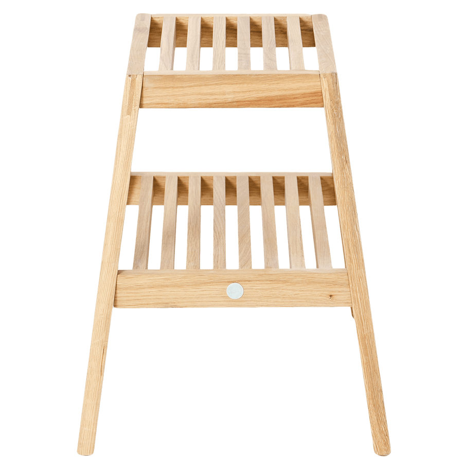 SLATTED BATH STOOL NATURAL OAK - DYKE & DEAN