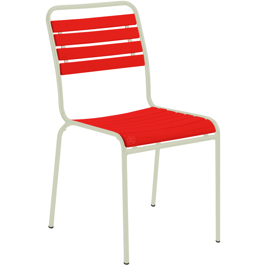 SLATTED REDWOOD STACKING CHAIR COLOUR