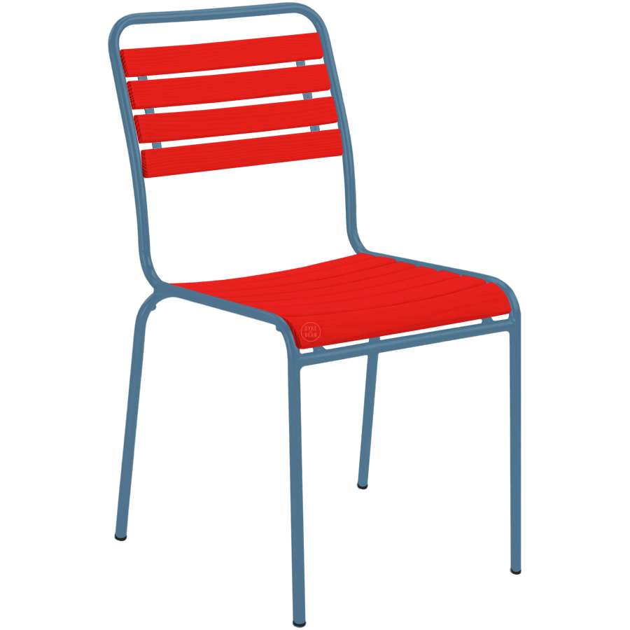 SLATTED REDWOOD STACKING CHAIR COLOUR