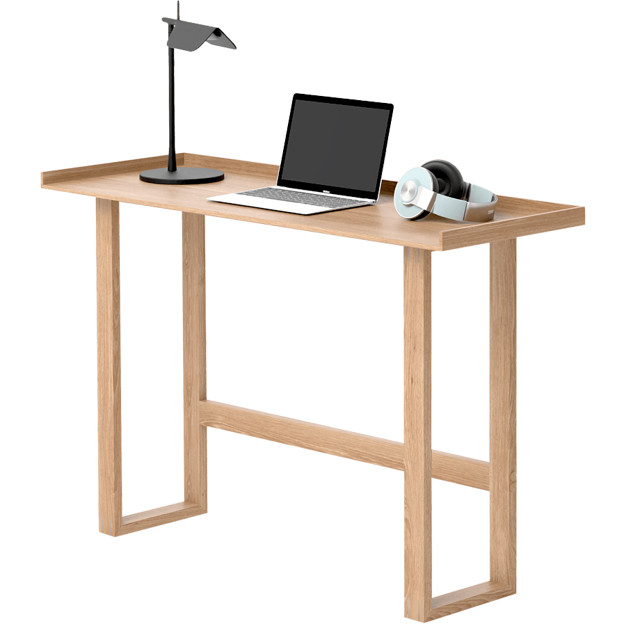 SLIM LAPTOP WRITING TABLE NATURAL OAK - DYKE & DEAN