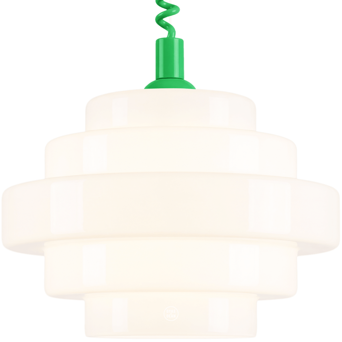 SMALL BAUHAUS OPALINE RETRACTABLE CORD LIGHT - DYKE & DEAN