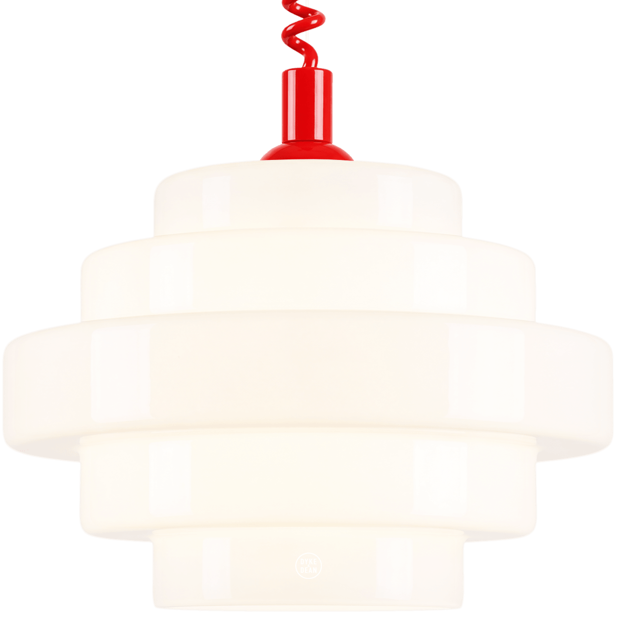 SMALL BAUHAUS OPALINE RETRACTABLE CORD LIGHT - DYKE & DEAN