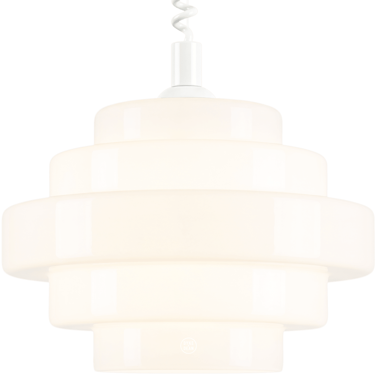 SMALL BAUHAUS OPALINE RETRACTABLE CORD LIGHT - DYKE & DEAN