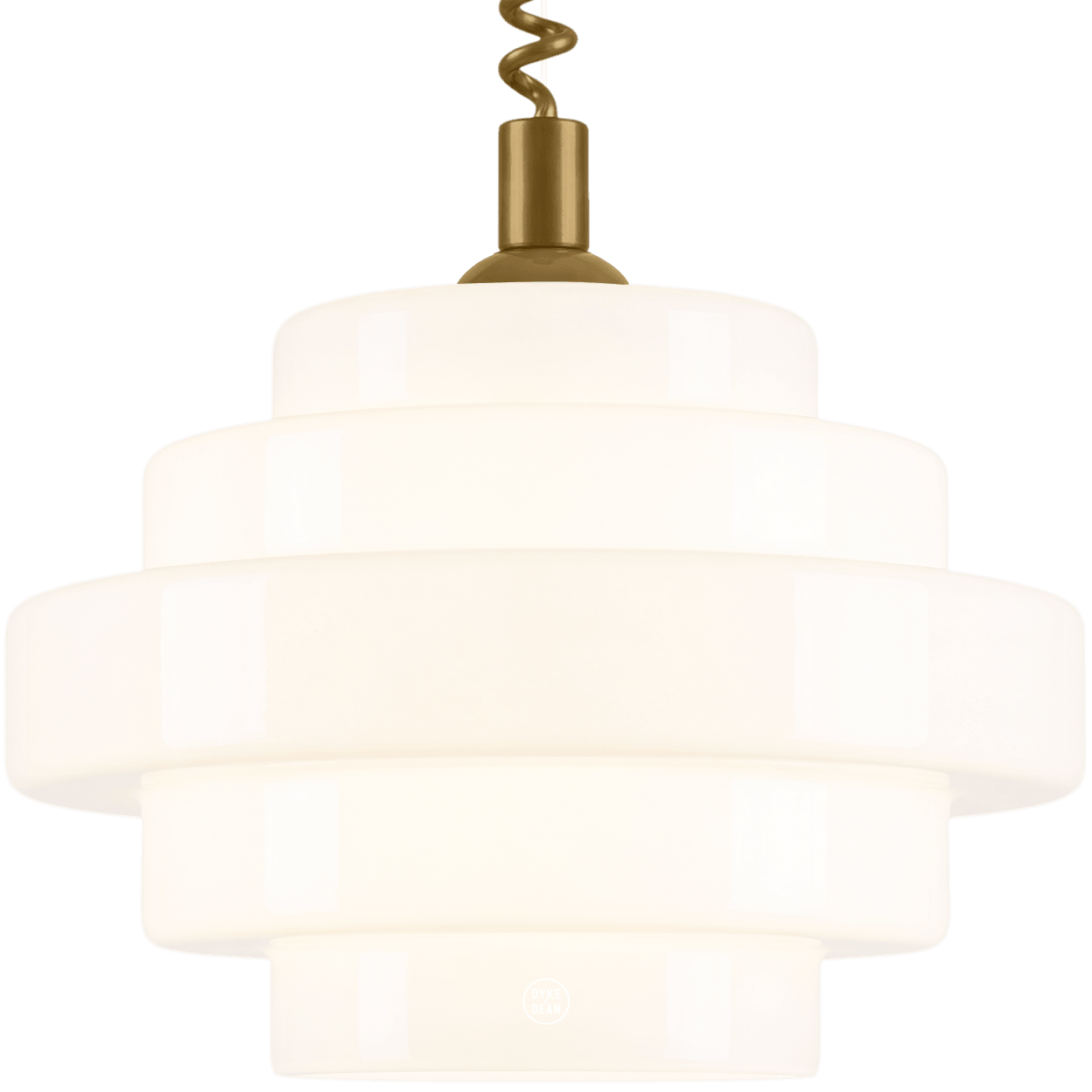 SMALL BAUHAUS OPALINE RETRACTABLE CORD LIGHT - DYKE & DEAN