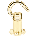 SMALL BRASS WALL & CEILING HOOK - DYKE & DEAN