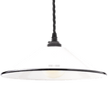 SMALL WHITE ENAMEL CONE SHADE - DYKE & DEAN