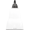 SMALL WHITE ENAMEL SHADE - DYKE & DEAN