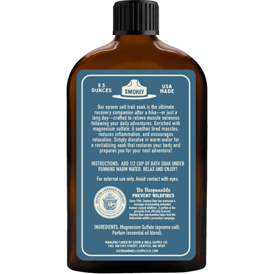 SMOKEY BEAR TRAIL BATH SOAK CEDAR & MINT - DYKE & DEAN