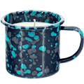 SPEAKEASY ENAMEL 9OZ MUG WITH SOY CANDLE NAVY - DYKE & DEAN