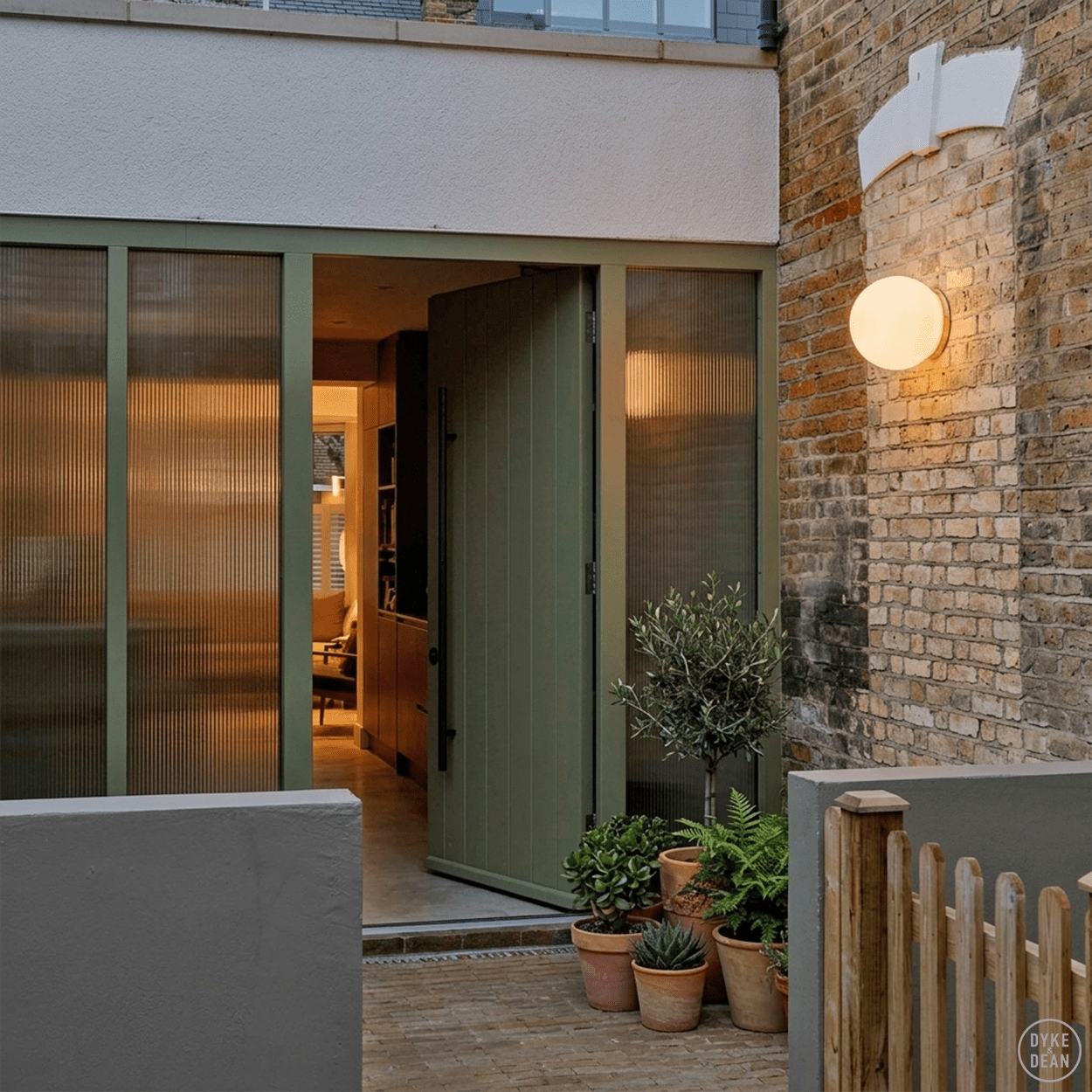 SPHERE LAMP BRASS BASE 200mm - DYKE & DEAN