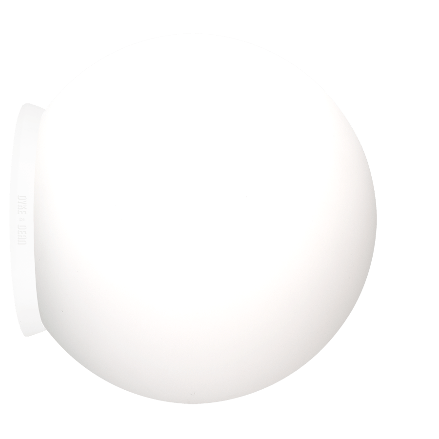 SPHERE LAMP WHITE BASE 300mm - DYKE & DEAN