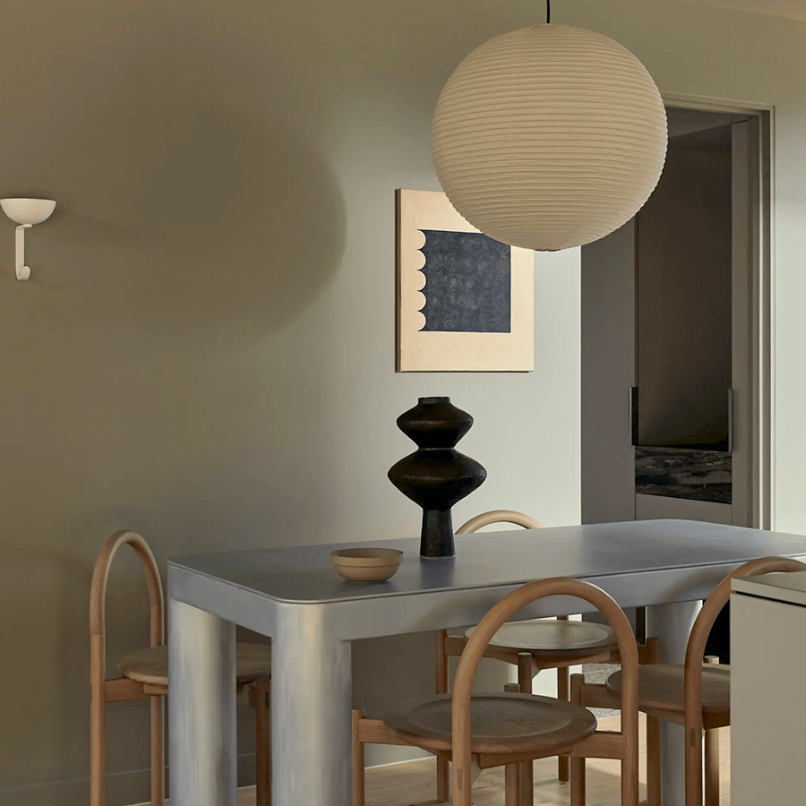 SPHERE LINEN LIGHT SHADE 100CM - DYKE & DEAN