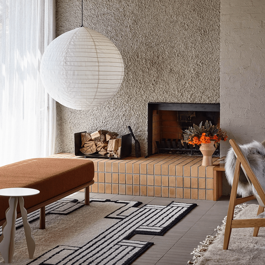 SPHERE LINEN LIGHT SHADE 80CM - DYKE & DEAN