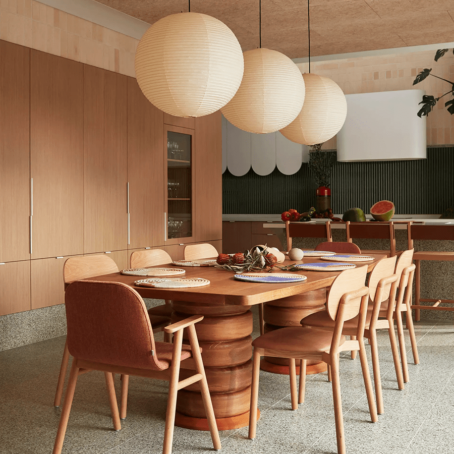 SPHERE LINEN LIGHT SHADE 80CM - DYKE & DEAN