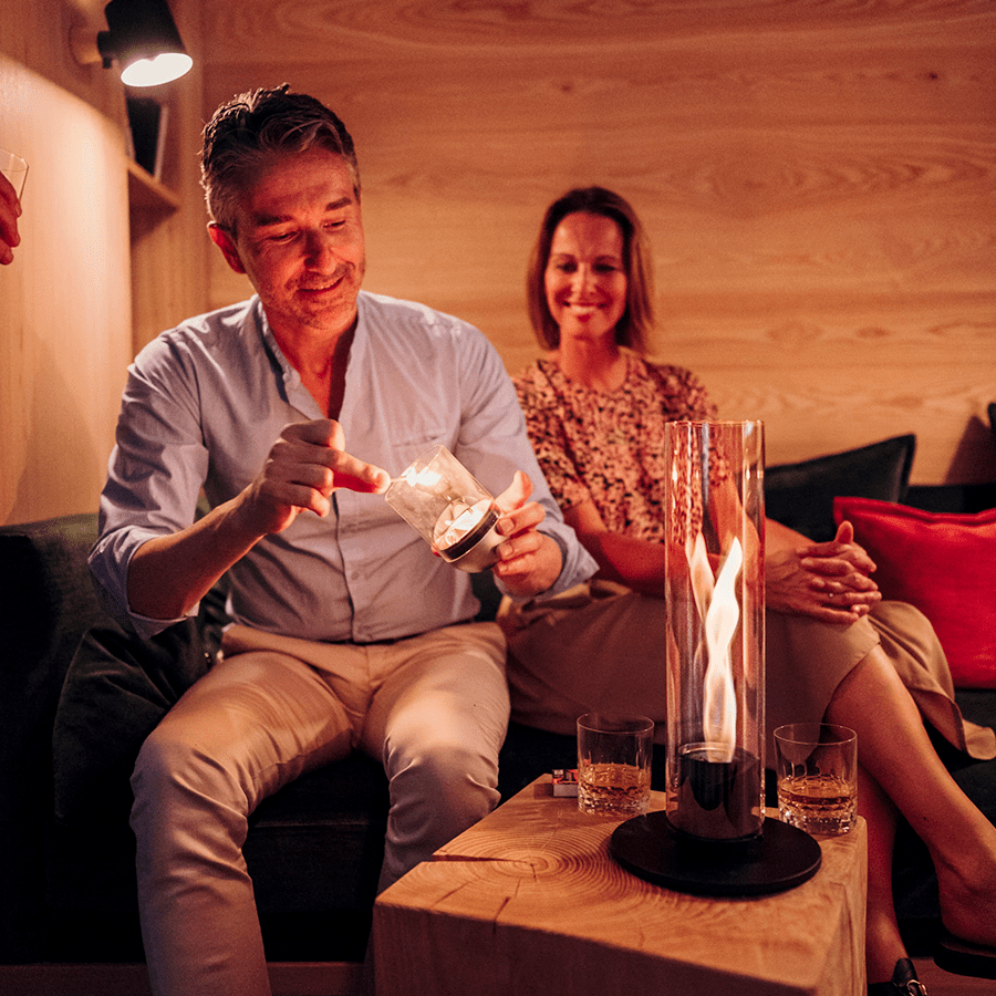 SPIN 90 TABLE FIRE TUBES GOLD SPIN TUBE - DYKE & DEAN