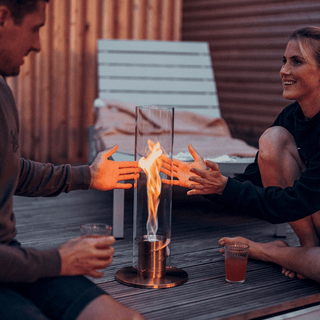 SPIN 90 TABLE FIRE TUBES GOLD SPIN TUBE - DYKE & DEAN