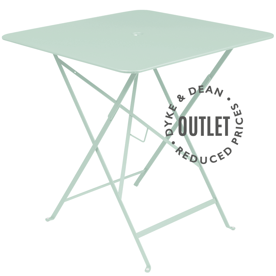 SQUARE BISTRO FOLDING TABLE 71 MINT ICE OUTLET - DYKE & DEAN
