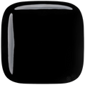 SQUARE PORCELAIN WALL ROCKER LIGHT SWITCH BLACK - DYKE & DEAN