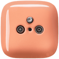SQUARE PORCELAIN WALL SOCKET TV ANTENNA SALMON - DYKE & DEAN