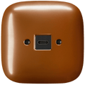 SQUARE PORCELAIN WALL SOCKET USB - C COPPER - DYKE & DEAN