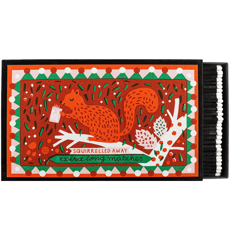 SQUIRRELLED AWAY GIANT SAFETY MATCHES - DYKE & DEAN
