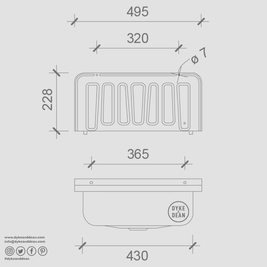 STAINLESS STEEL BUCKET SINK - DYKE & DEAN