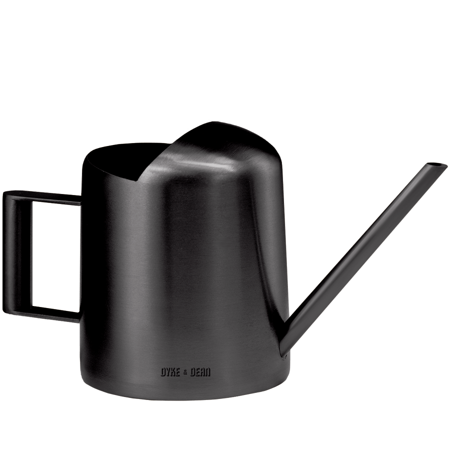 STAINLESS WATERING CAN BLACK - DYKE & DEAN