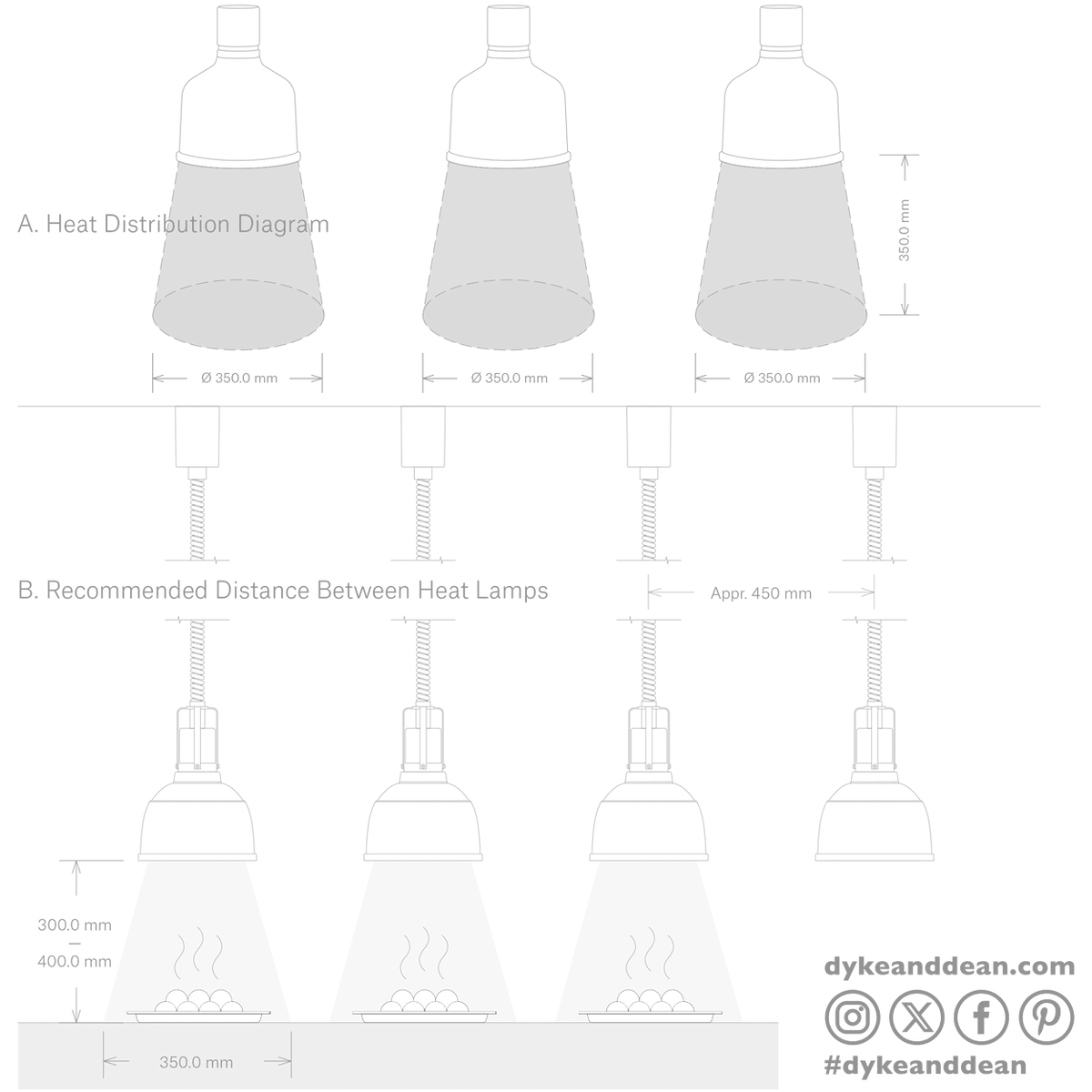 Stay hot heat lamp pendant focus MO cord colour