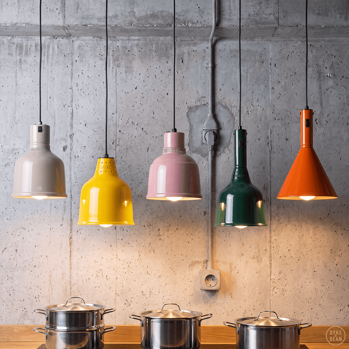 Stay hot heat lamp pendant focus MS cord colour