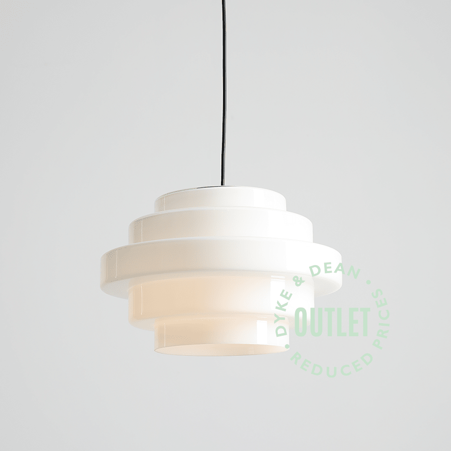 STEPPED GLASS PENDANT GLASS OUTLET - DYKE & DEAN