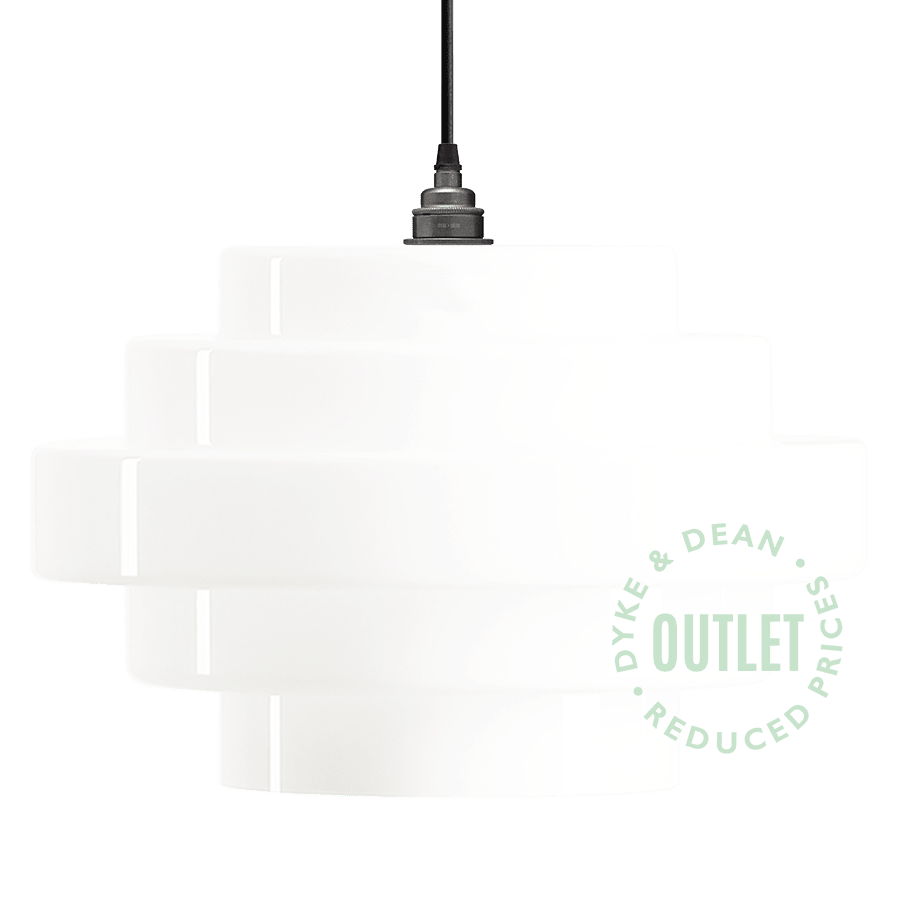 STEPPED GLASS PENDANT GLASS OUTLET - DYKE & DEAN