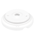 STEPPED WHITE SMALL CERAMIC CEILING ROSE - DYKE & DEAN