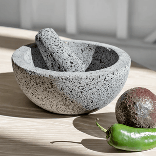 STONE MOLCAJETE PESTLE & MORTAR MEDIUM - DYKE & DEAN