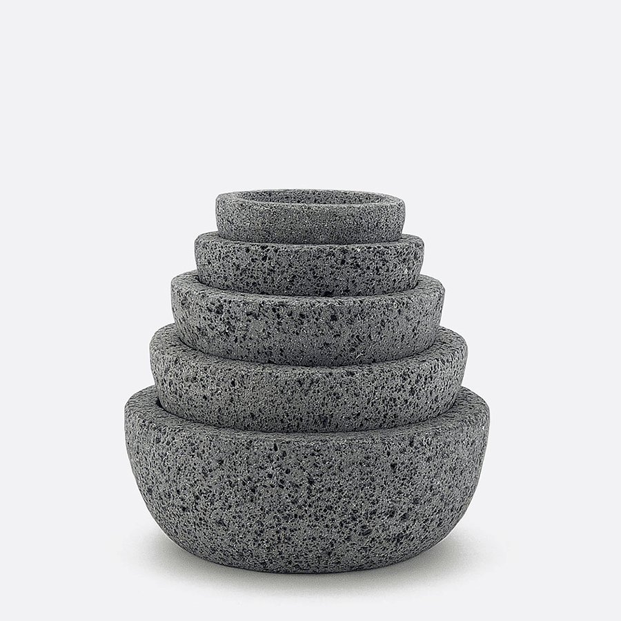 STONE MOLCAJETE PESTLE & MORTAR MEDIUM - DYKE & DEAN