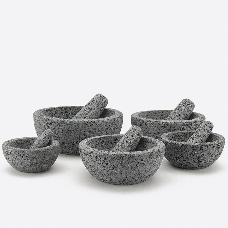 STONE MOLCAJETE PESTLE & MORTAR MEDIUM - DYKE & DEAN