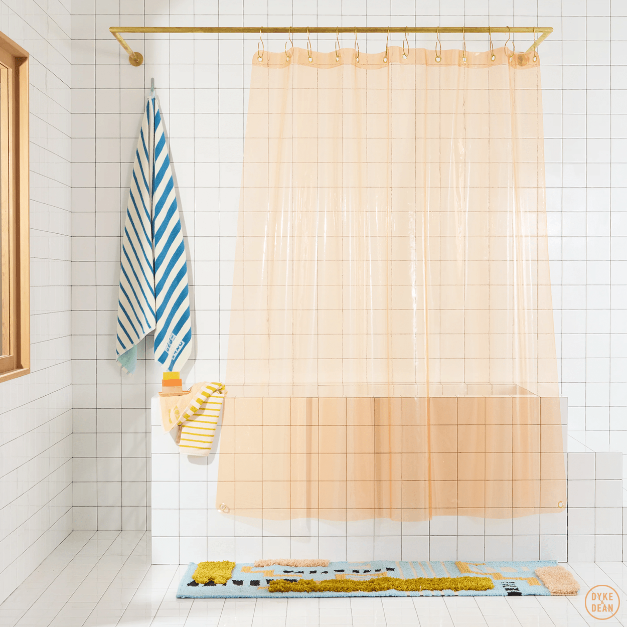 SUN SHOWER CURTAIN CLOUD - DYKE & DEAN