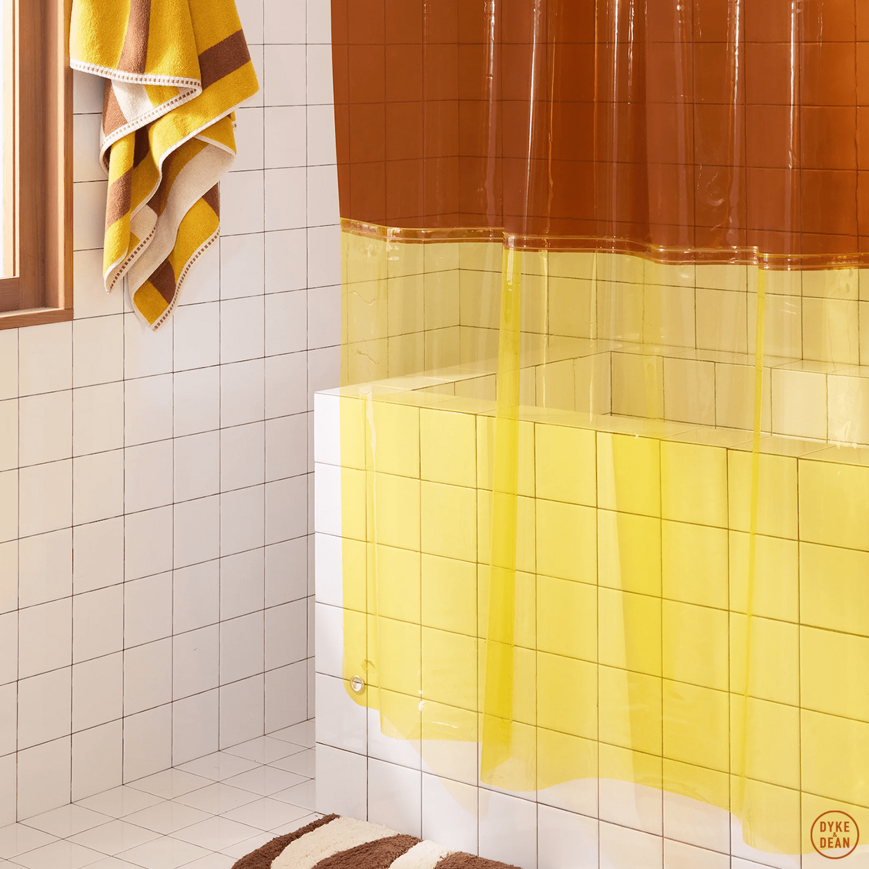 SUN SHOWER CURTAIN ORIENT CHEETAH - DYKE & DEAN