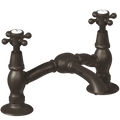 SURFACE MOUNTED TWIN BRIDGE VICTORIAN TAPS - DYKE & DEAN