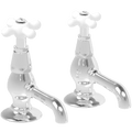 SURFACE MOUNTED TWIN PIC 'N' MIX PORCELAIN TAPS - DYKE & DEAN