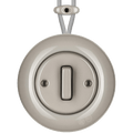 SURFACE PORCELAIN WALL LIGHT SWITCH CAPPUCCINO SLIM BUTTON - DYKE & DEAN