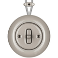 SURFACE PORCELAIN WALL LIGHT SWITCH CAPPUCCINO TOGGLE - DYKE & DEAN