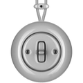 SURFACE PORCELAIN WALL LIGHT SWITCH GREY TOGGLE - DYKE & DEAN