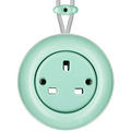 SURFACE PORCELAIN WALL SOCKET MINT UK - DYKE & DEAN
