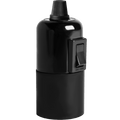 SWITCHED BAKELITE E27 BULB HOLDER - DYKE & DEAN