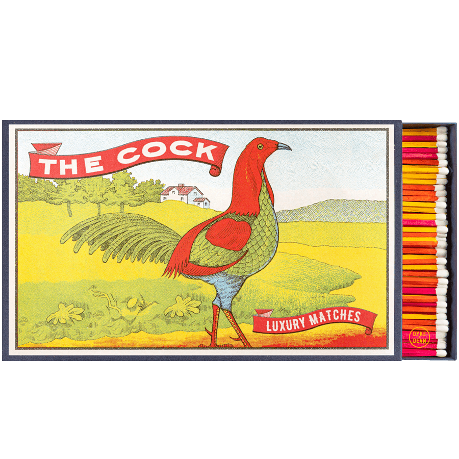 THE COCK GIANT SAFETY MATCHES - DYKE & DEAN