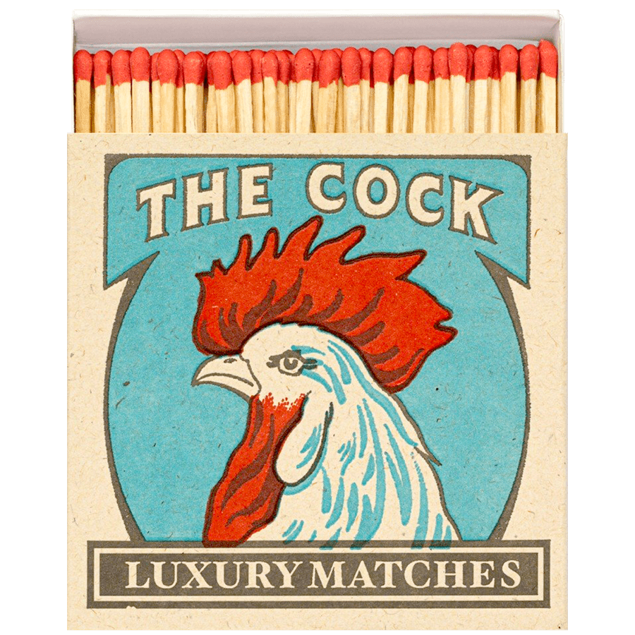 THE COCK LUXURY SAFETY MATCHES - DYKE & DEAN