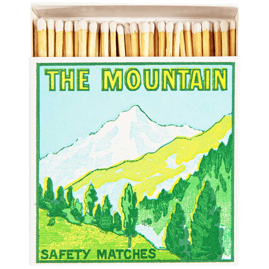THE MOUNTAIN LUXURY SAFETY MATCHES - DYKE & DEAN