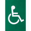 THERMOPLASTIC DISABLED SIGN GREEN - DYKE & DEAN