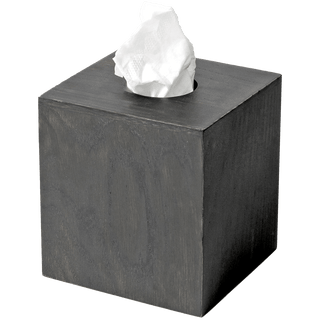 TISSUE BOX CUBE MEZZA DARK OAK - DYKE & DEAN